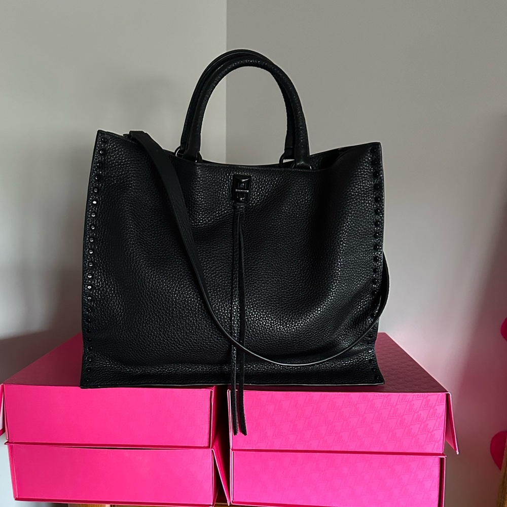 Rebecca Minkoff black leather tote